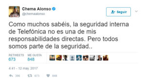 Tweet Chema Alonso